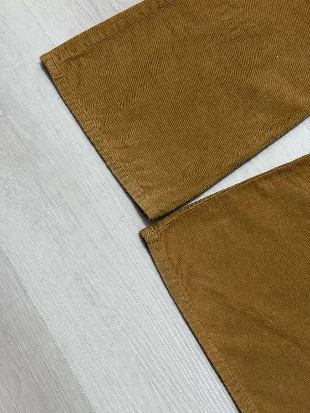 Tory Burch Women's Brown Corduroy Flare Pants Embroidered Logo Back Pockets 31